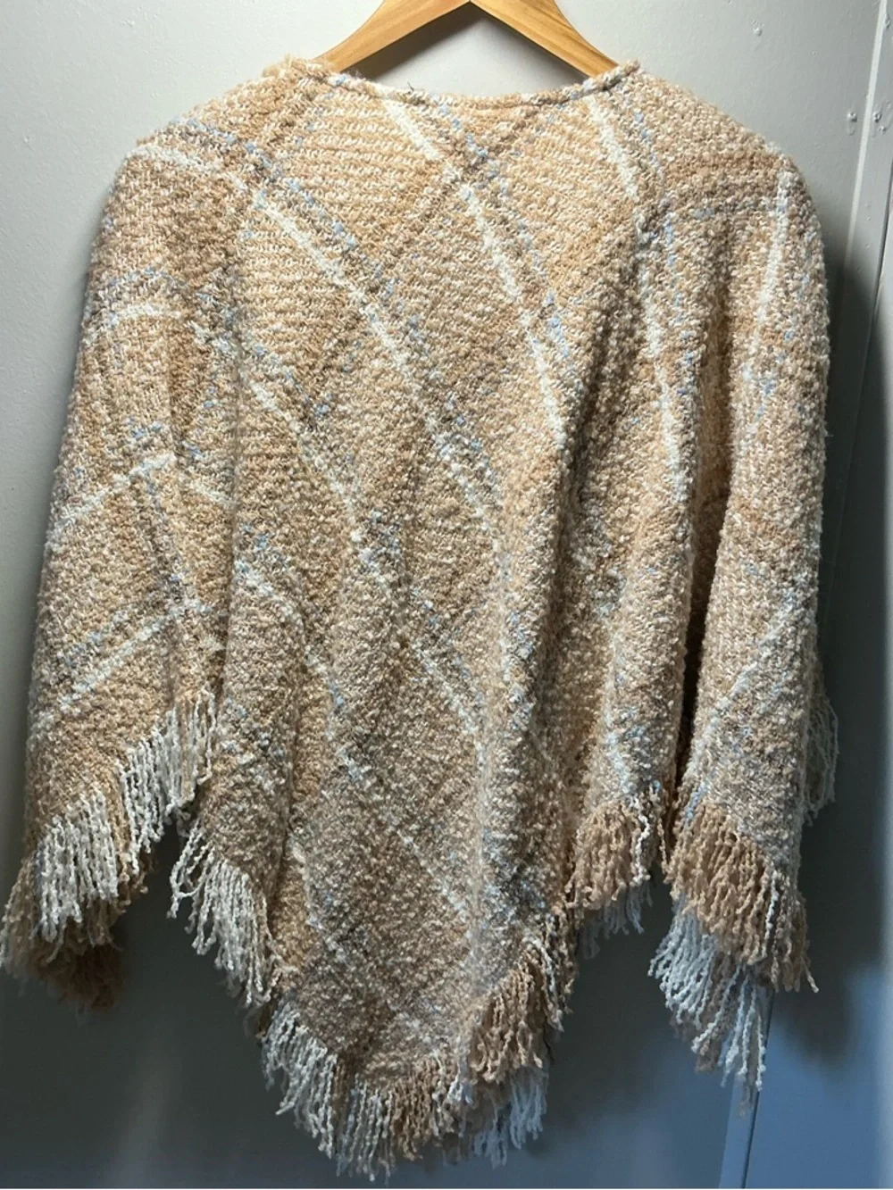 Alpaca wool Irish poncho cottagecore one size